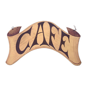 Large French Hanging Cafe Sign