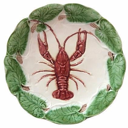 Majolica Lobster Plate