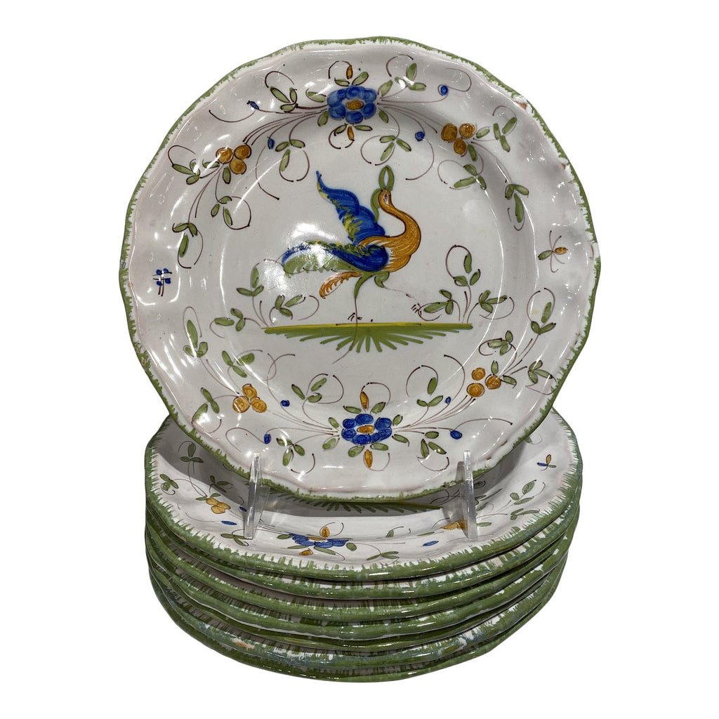Martres-Tolosane Moustier Floral Faience Bread Plate