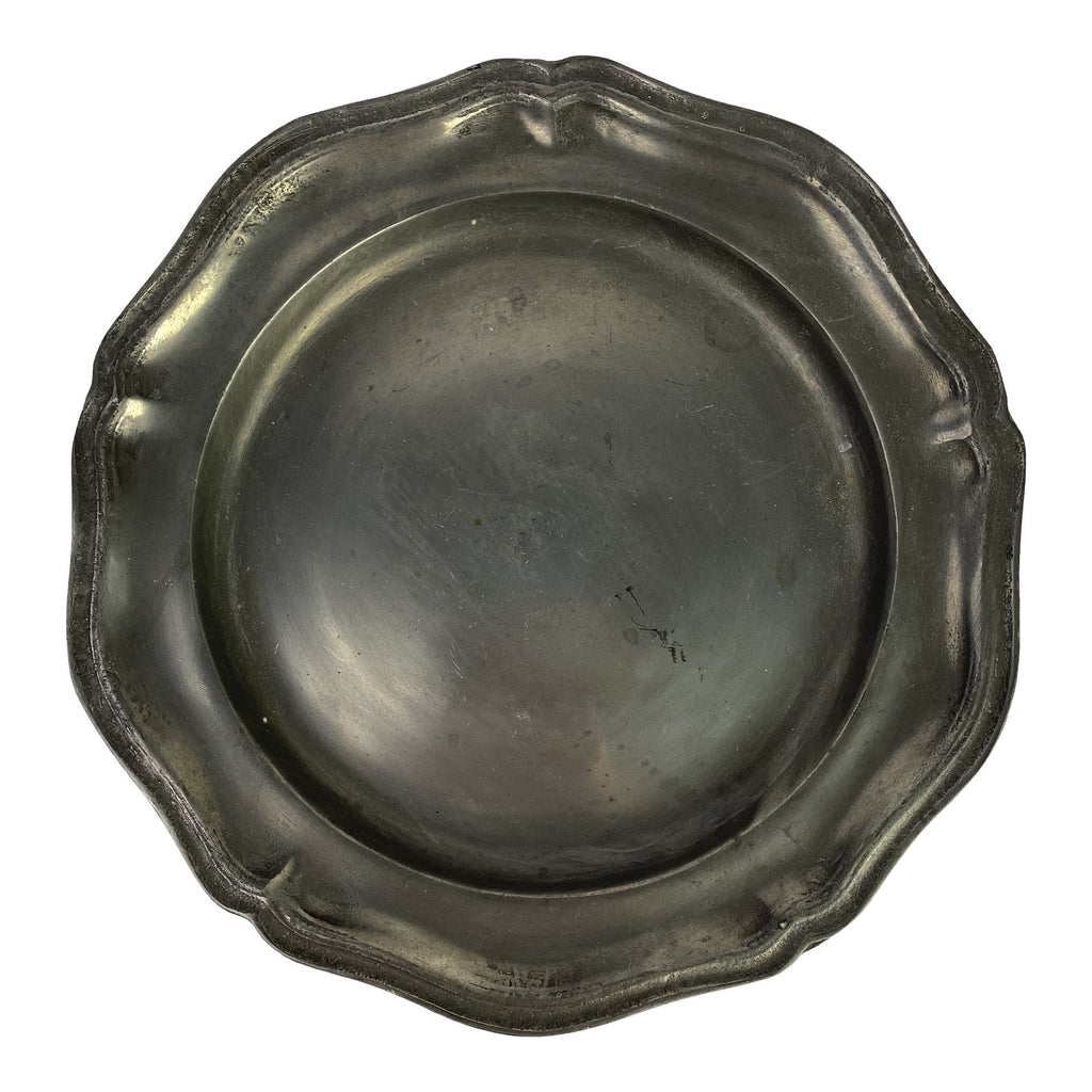 Mid 19th Century English Pewter Plate