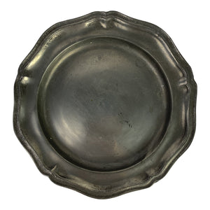 Mid 19th Century English Pewter Plate