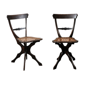 Pair of French Cane Chairs