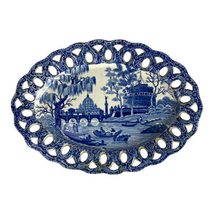 Spode Reticulated Platter, 1812 Tibet Pattern