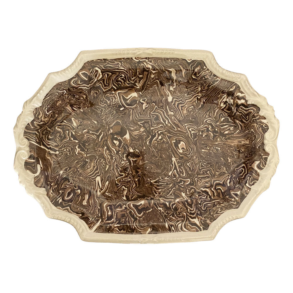 French Aptware Brown Platter (2 available)