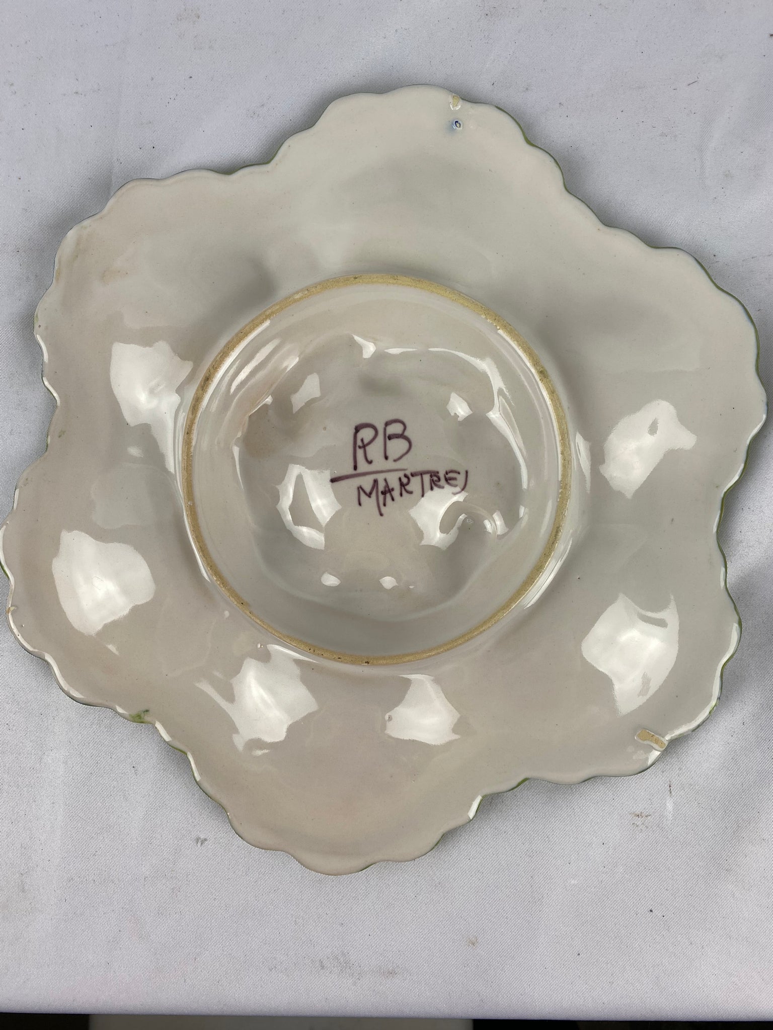 French Faience Oyster Plate (have 6)