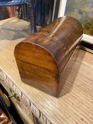 English Inlaid Tea Caddy