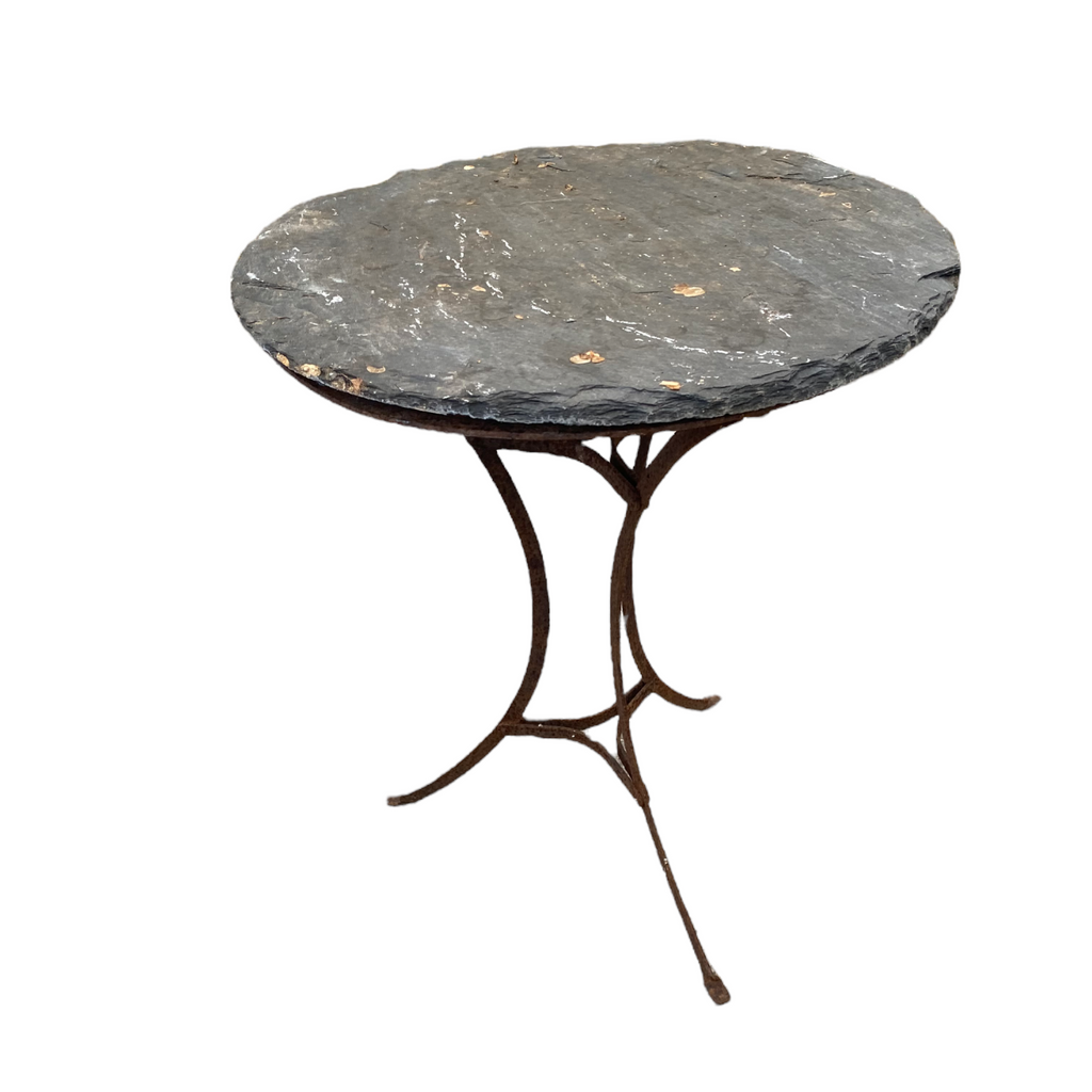Pair French Stone Top Tables