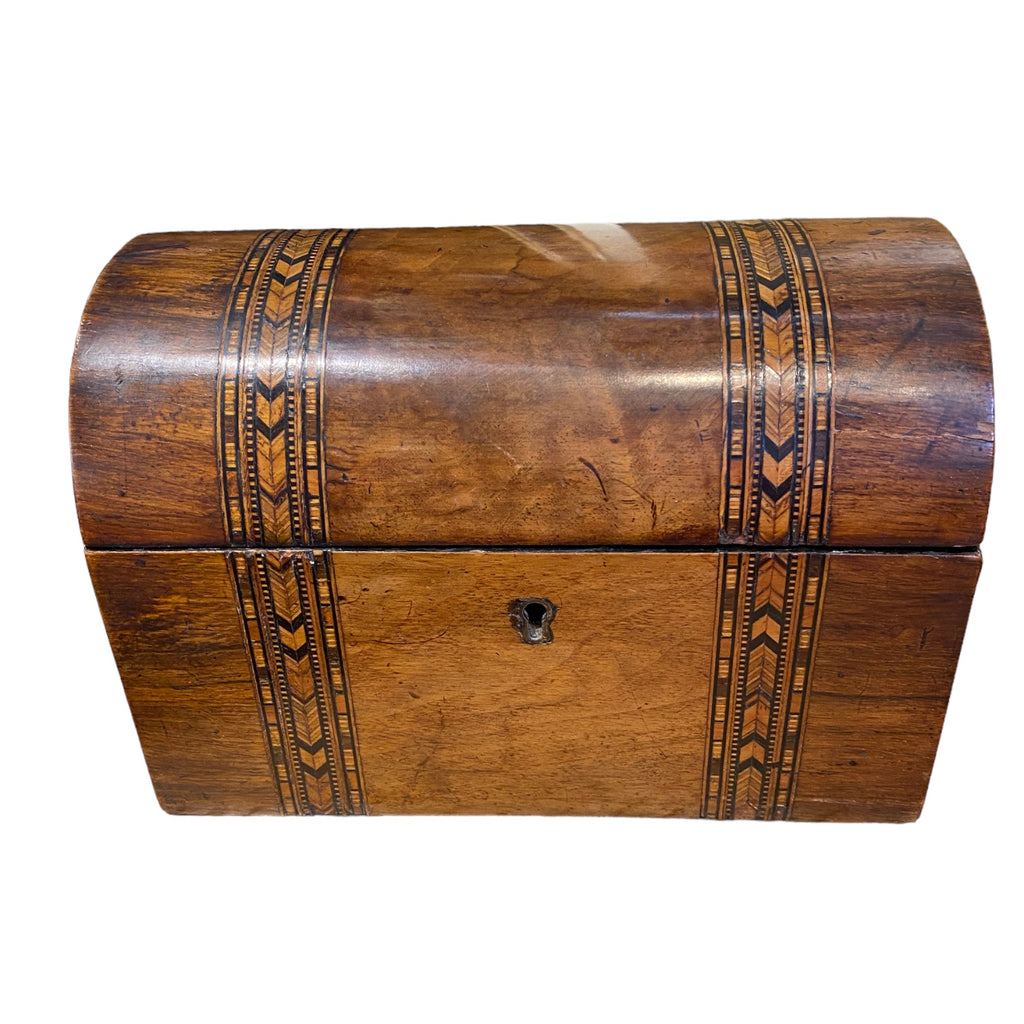 English Inlaid Tea Caddy