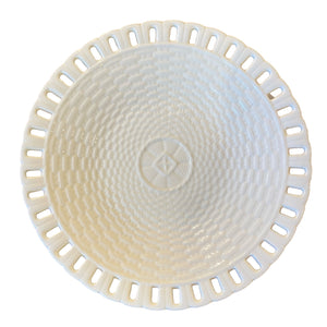 Sweedish Creamwear Basketweave Plate (8 available)