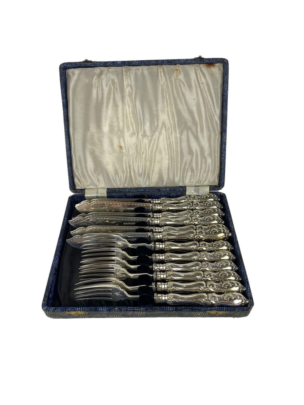 English Silverplate Fish Set