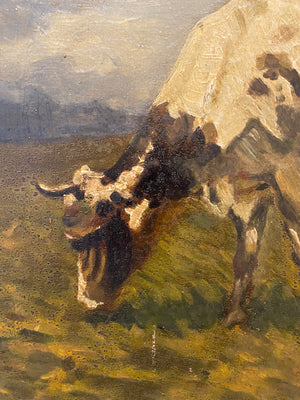 French Painting of Cow