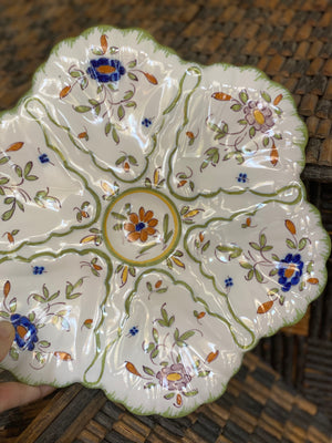French Faience Oyster Plate (have 6)